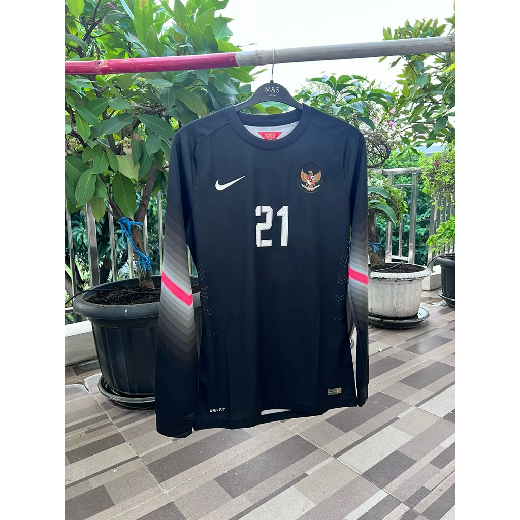 Jersey Original Timnas Indonesia Player Issue GK Kiper 2014 Ernando