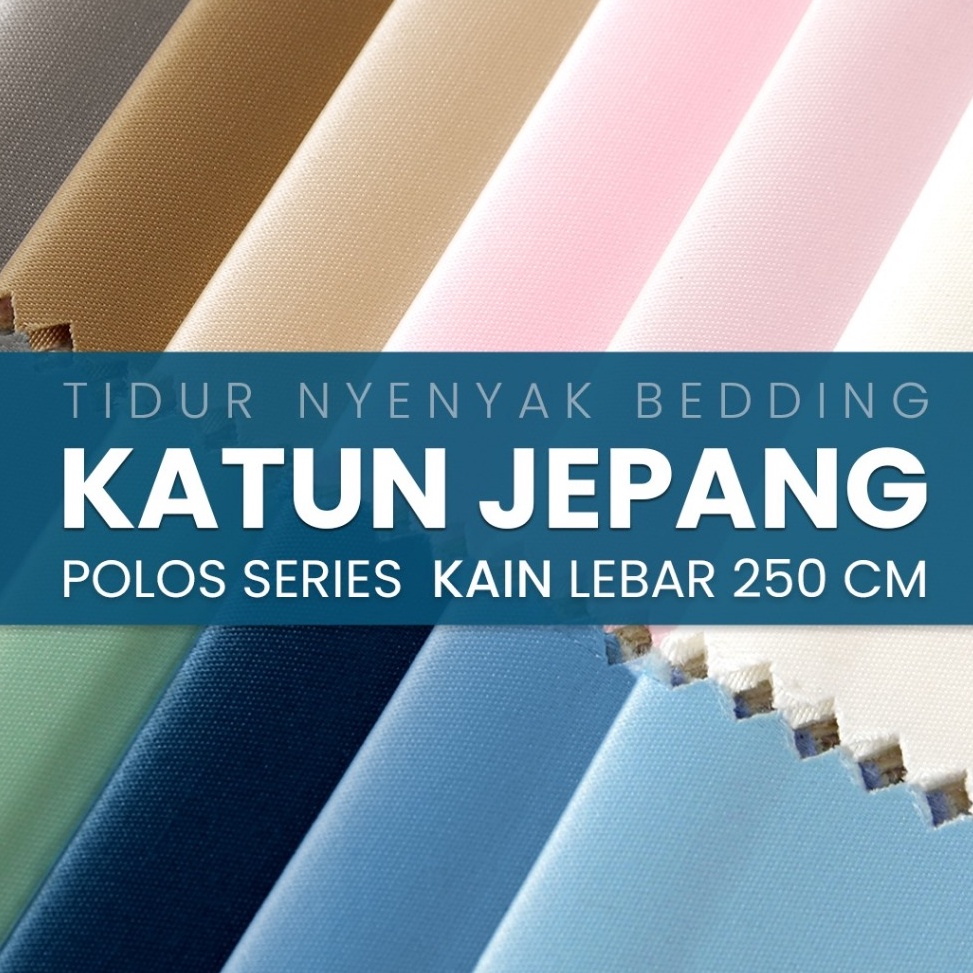 KODE M25H KAIN METERAN KATUN JEPANG POLOS PREMIUM SEMI PREMIUM PUTIH MAROON NAVY BACKGROUND SPEREI K
