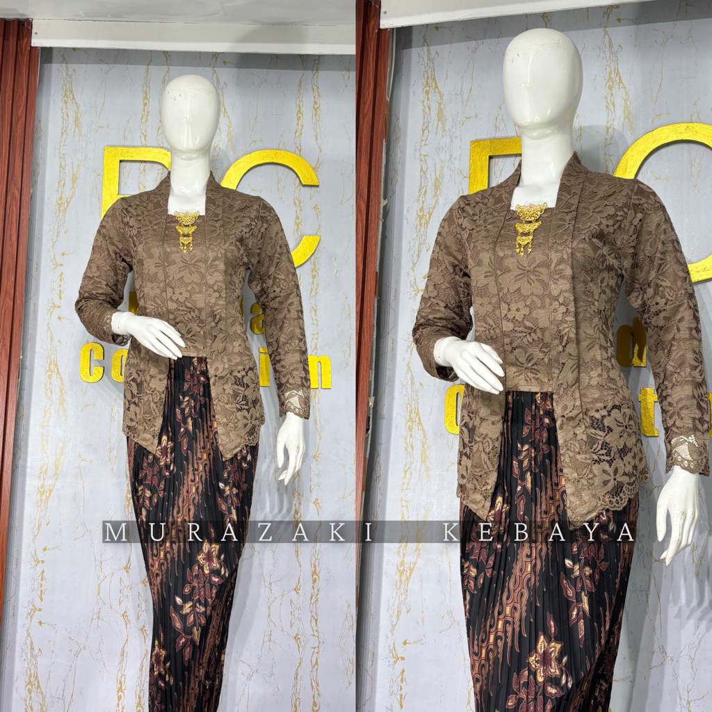 Kebaya kutu baru polos brokat / kebaya encim / kebaya modern /kebaya kutu baru brokat / kebaya blous