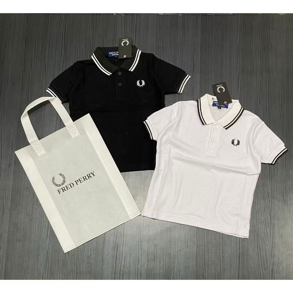 Kaos Polo Shirt FRED PERRY KIDS - White