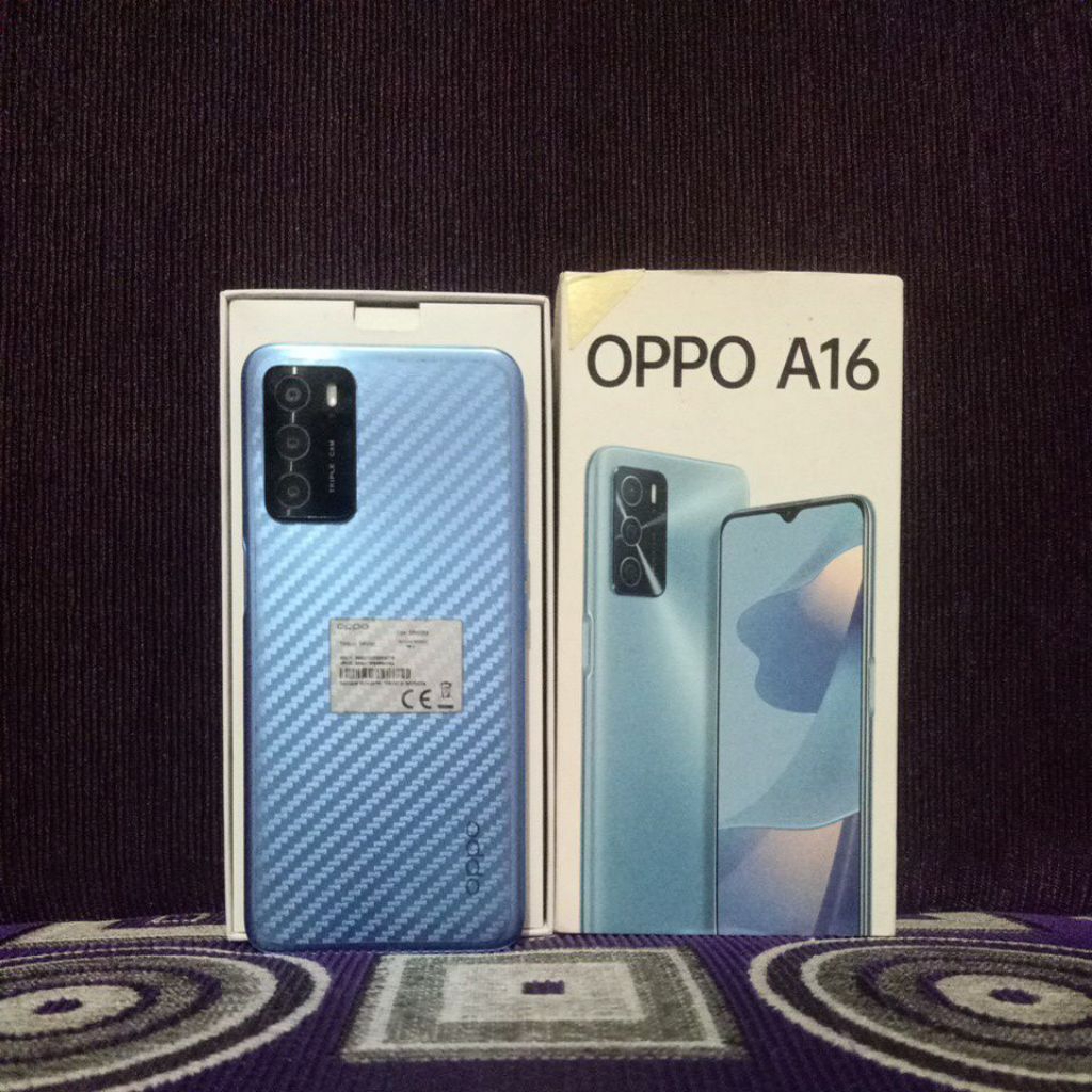 Oppo A16 ram 4/64 Second original lengkap mulus normal