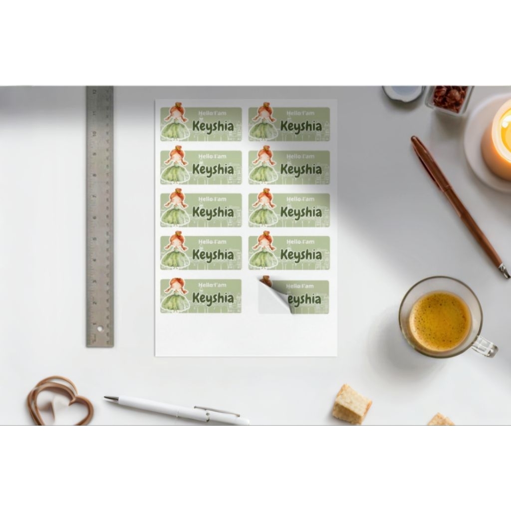 

Stiker S1P2 Custom Nama Buku / Kotak Pensil / Tumbler / Kotak Makan