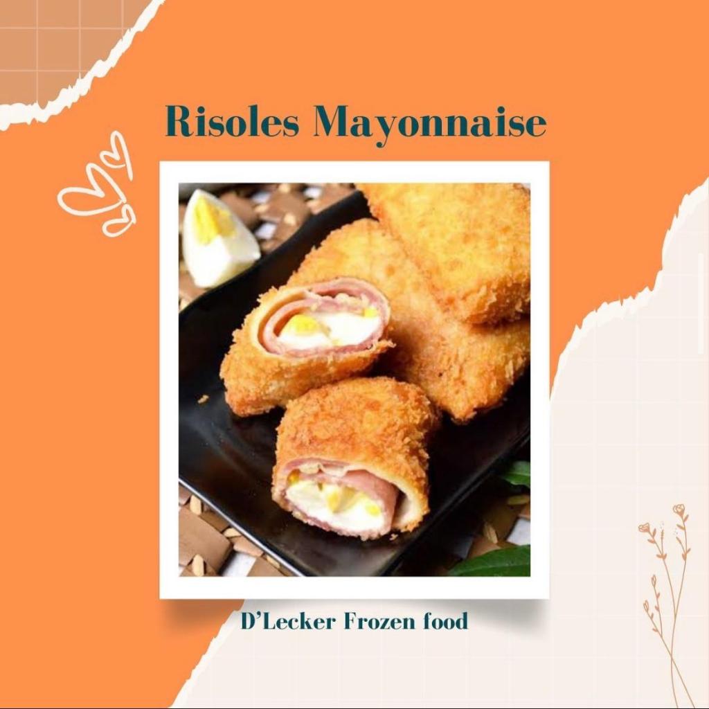 

D'Lecker Risoles Isi Mayonaise Frozen Food Isi 10 Pcs Halal & BPOM Rasa Gurih Asam Manis Cocok Sebagai Camilan Sehari-hari