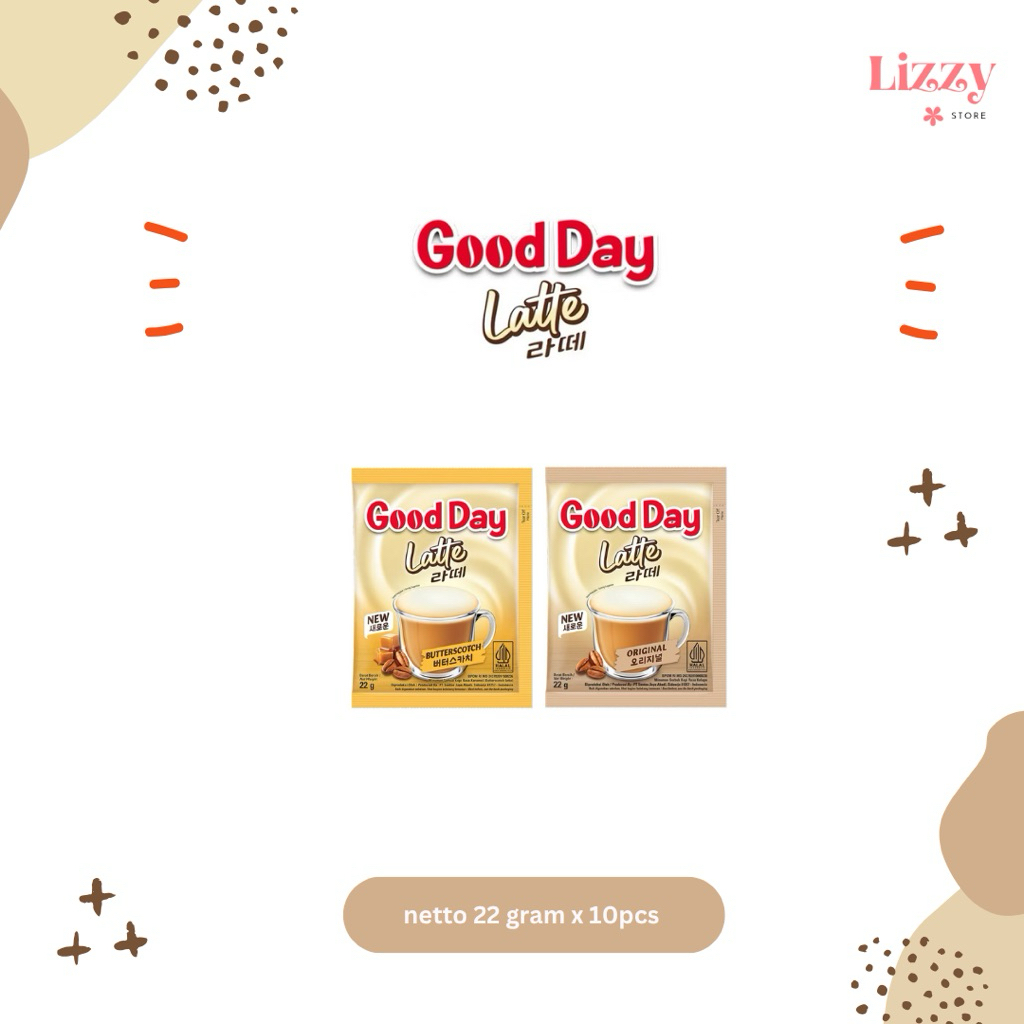 

Good Day Korean Latte Series ButterScotch Kopi Instan 22gram x 10pcs