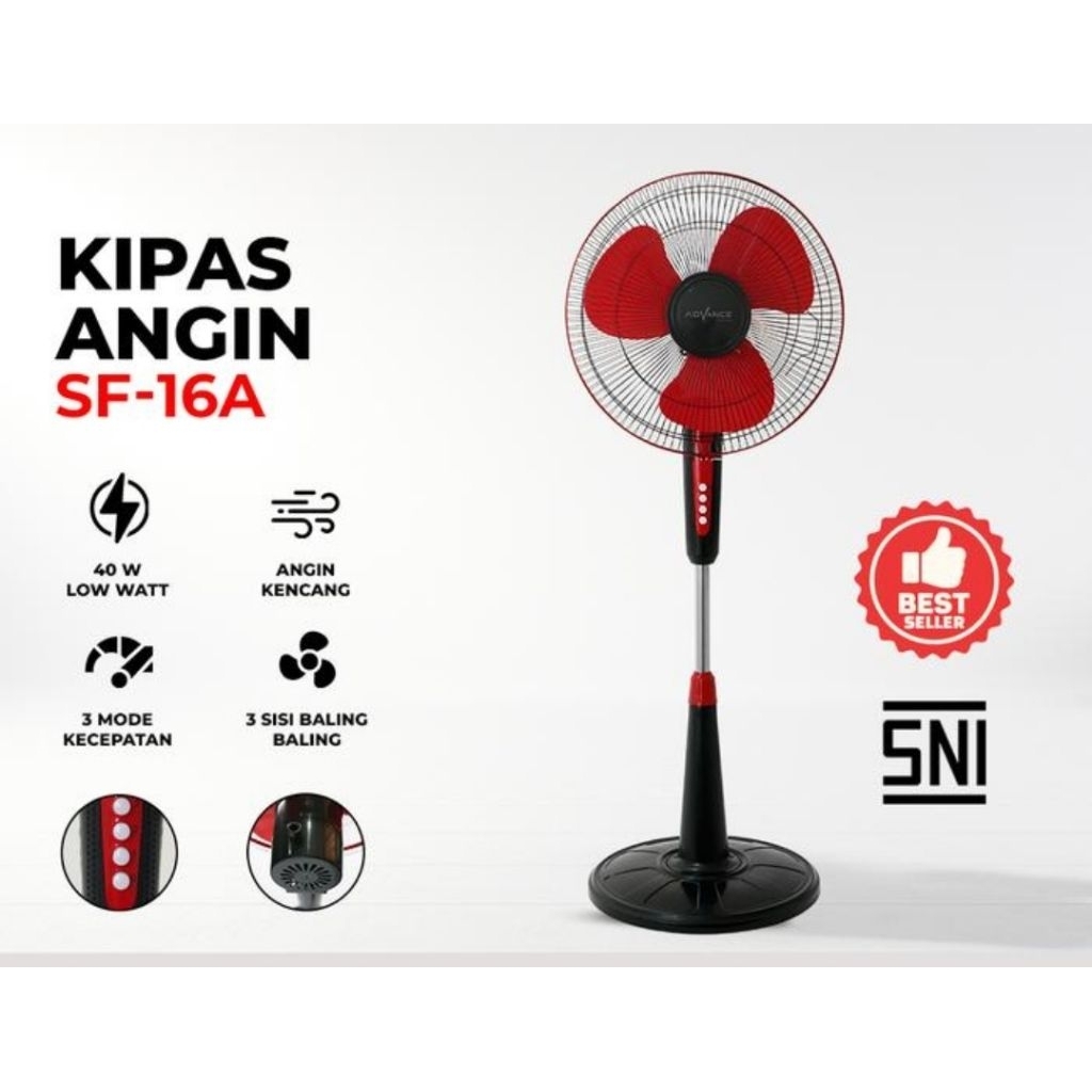 Advance Kipas Angin Berdiri Stand Fan
