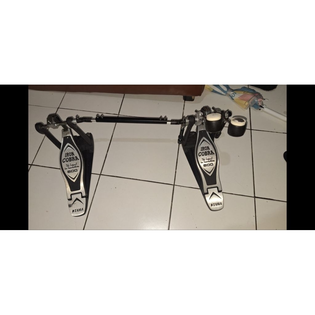 SECOND ORI  Double Pedal Drum Tama HP600DTW Iron Cobra + Hardcase Edisi Khusus