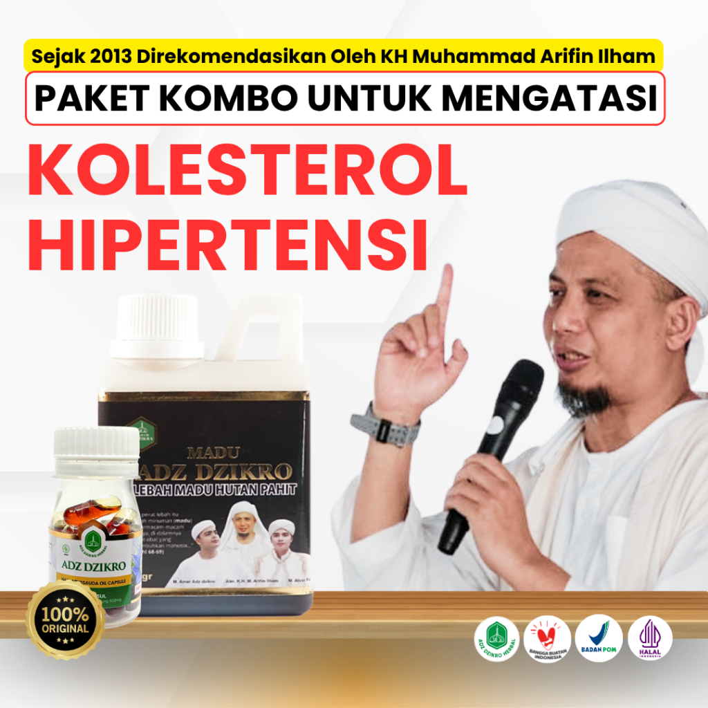 

Madu Hitam Adz Dzikro (+Habbatussauda) - Atasi Kolesterol & Hipertensi (100% AMPUHHH!!!)