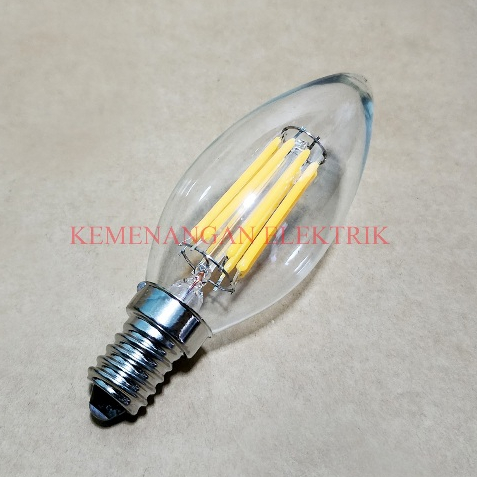 Shoporenku Lampu Led Filamen 8W E14 / Lilin Hias Cafe / Candle Edison 8 Watt 8Watt