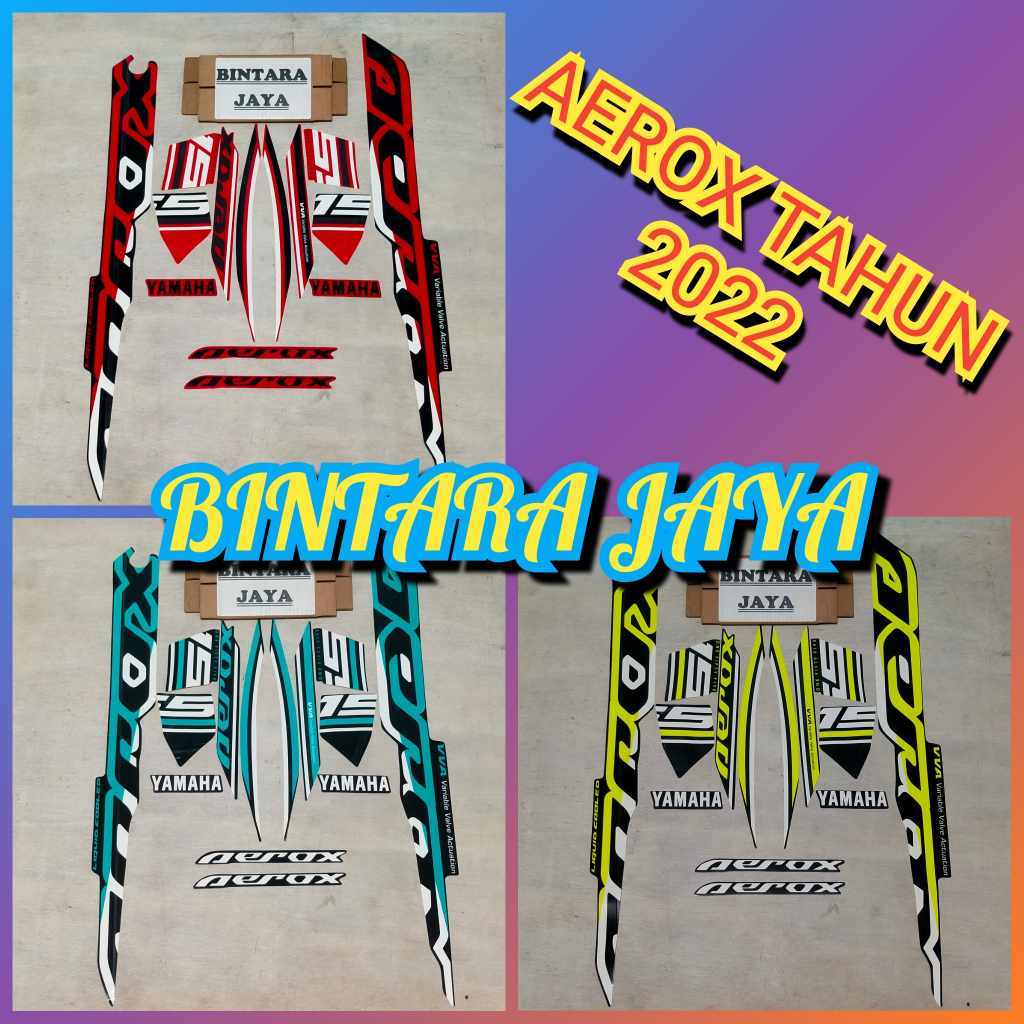 Sticker Lis Striping Yamaha Aerox 155 Tahun 2022
