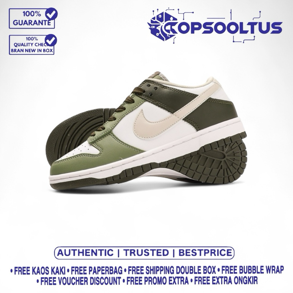 

Sneakers Dung's L0w Chargo Green Olive 100'% Authentic Bnib.