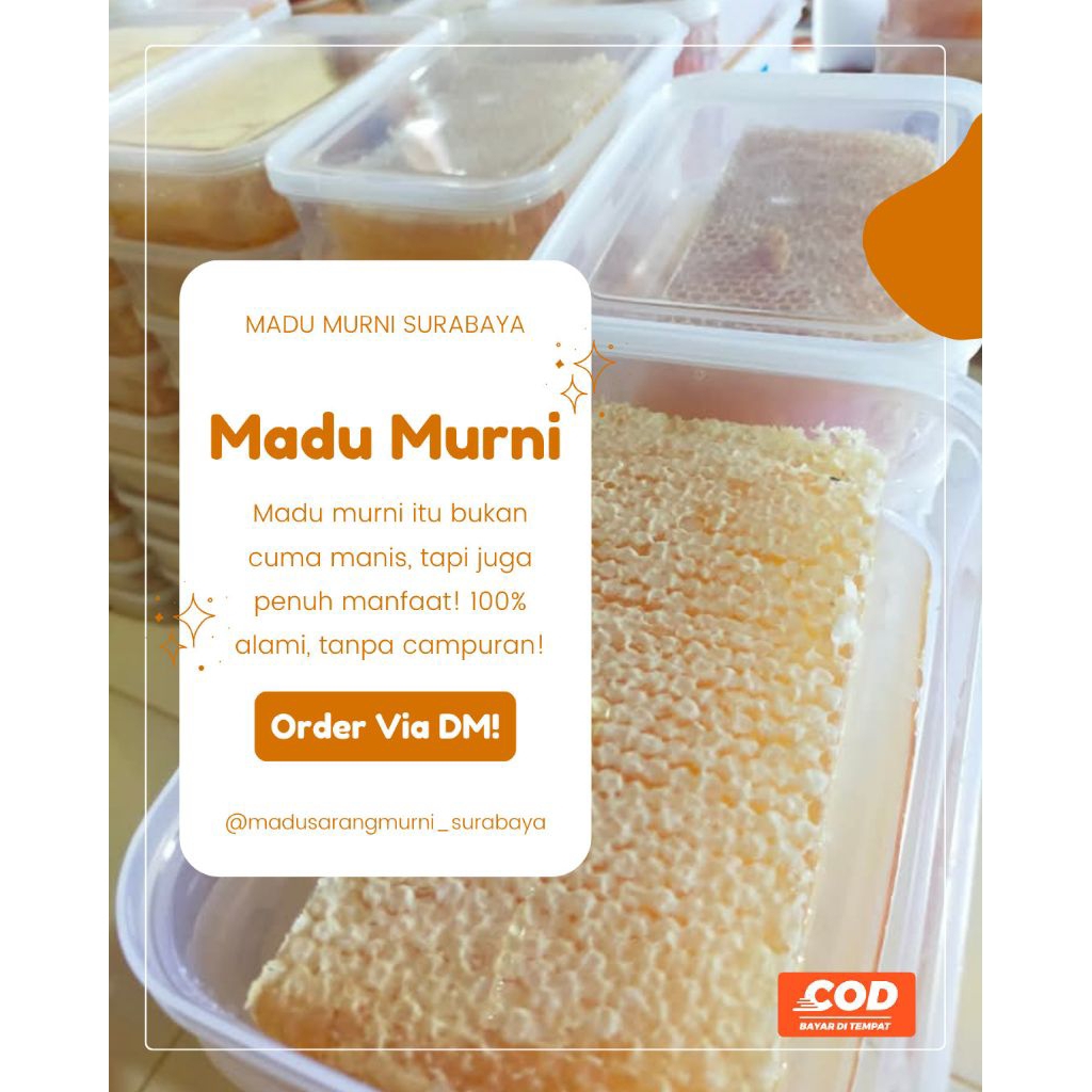 

500Gram MADU SARANG PREMIUM || SARANG MADU HINEYCOMB ASLI MURNI