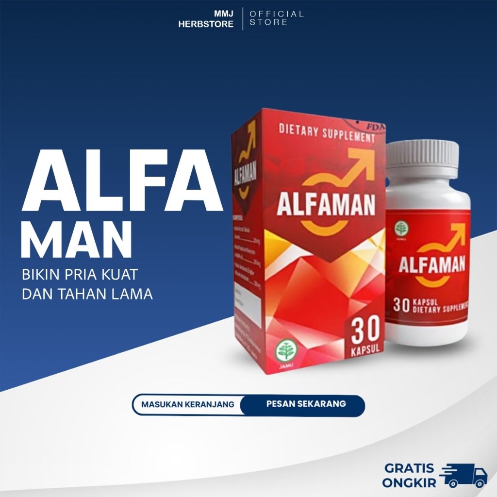 AlfàMan Asli Obat Pria Herbal Original BPOM Alfa Man