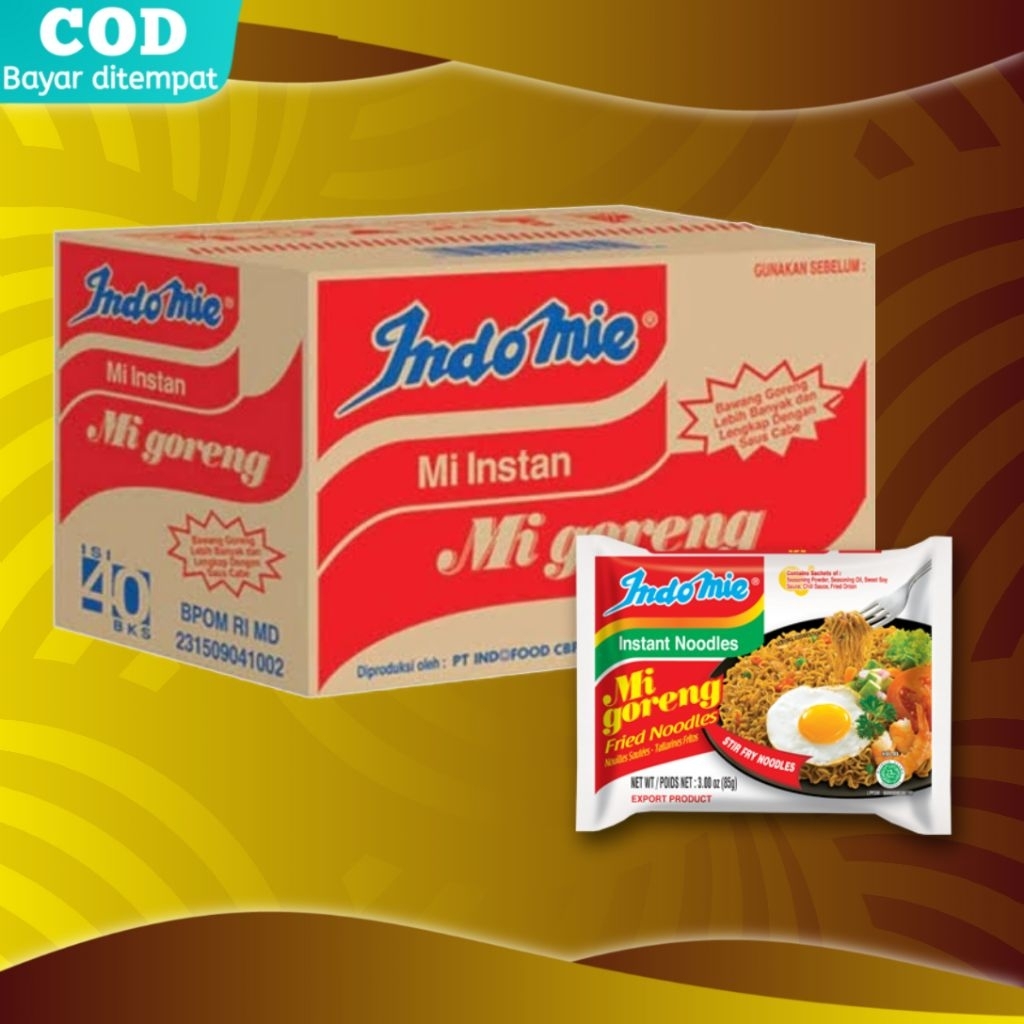 

Indomie Goreng 1 dus isi 40 pcs