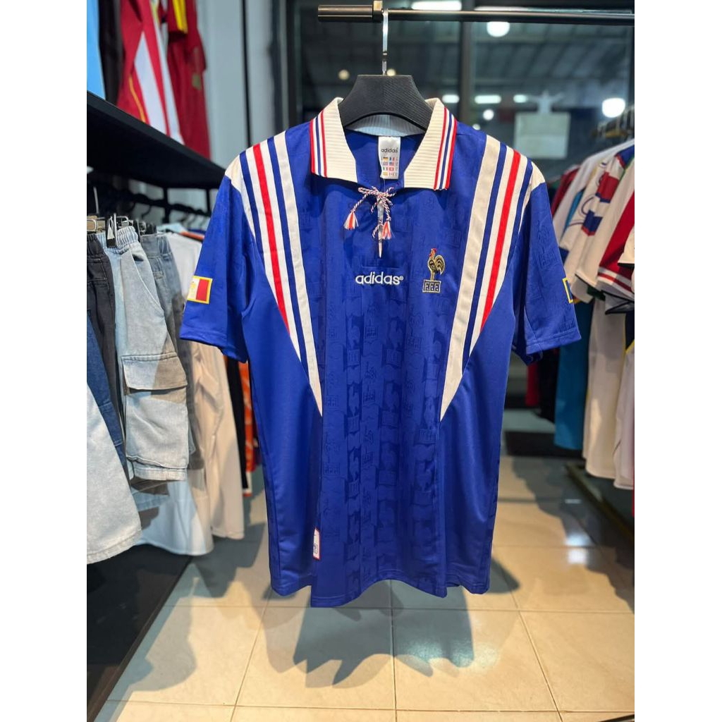 Retro/Vintage | Kaos jersey Retro Prancis Home Tali 1996 Grade Ori/Jersey Klasik/Jersey Retro/Jersey