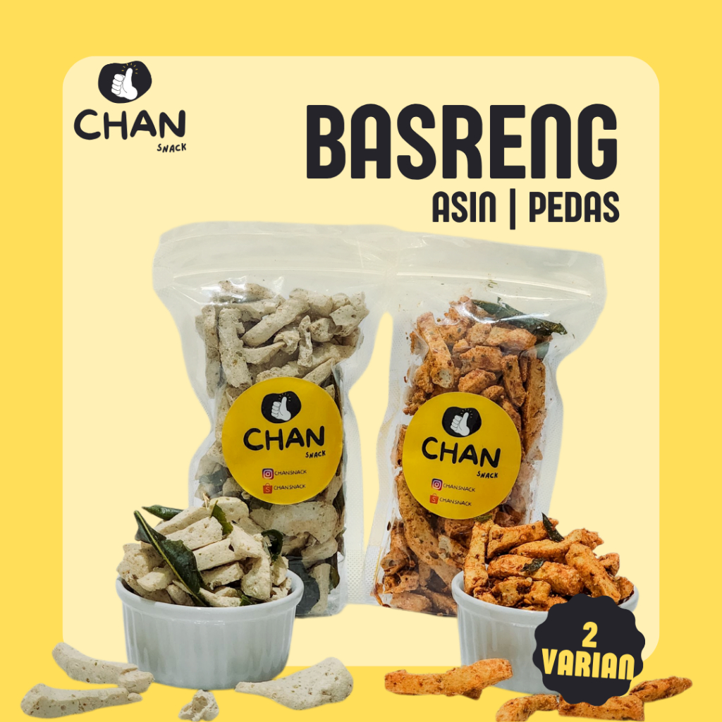 

Basreng Premium Rasa Original Asin / Pedas Daun Jeruk 125gr Renyah Kriuk Asin Pedas Gurih Cemilan Snack Kiloan CHAN SNACK