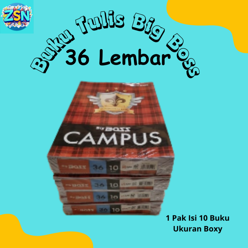 

BH01 Buku Tulis Sekolah Buku Tulis BBoss 36 Lembar 1 Pack Isi 10