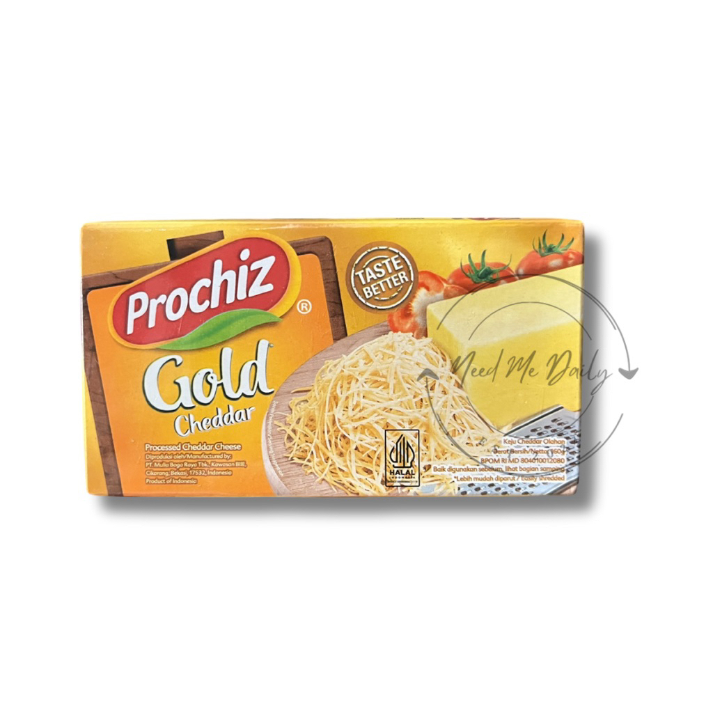 

Prochiz Gold Keju Cheddar 160 gr | Keju Parut