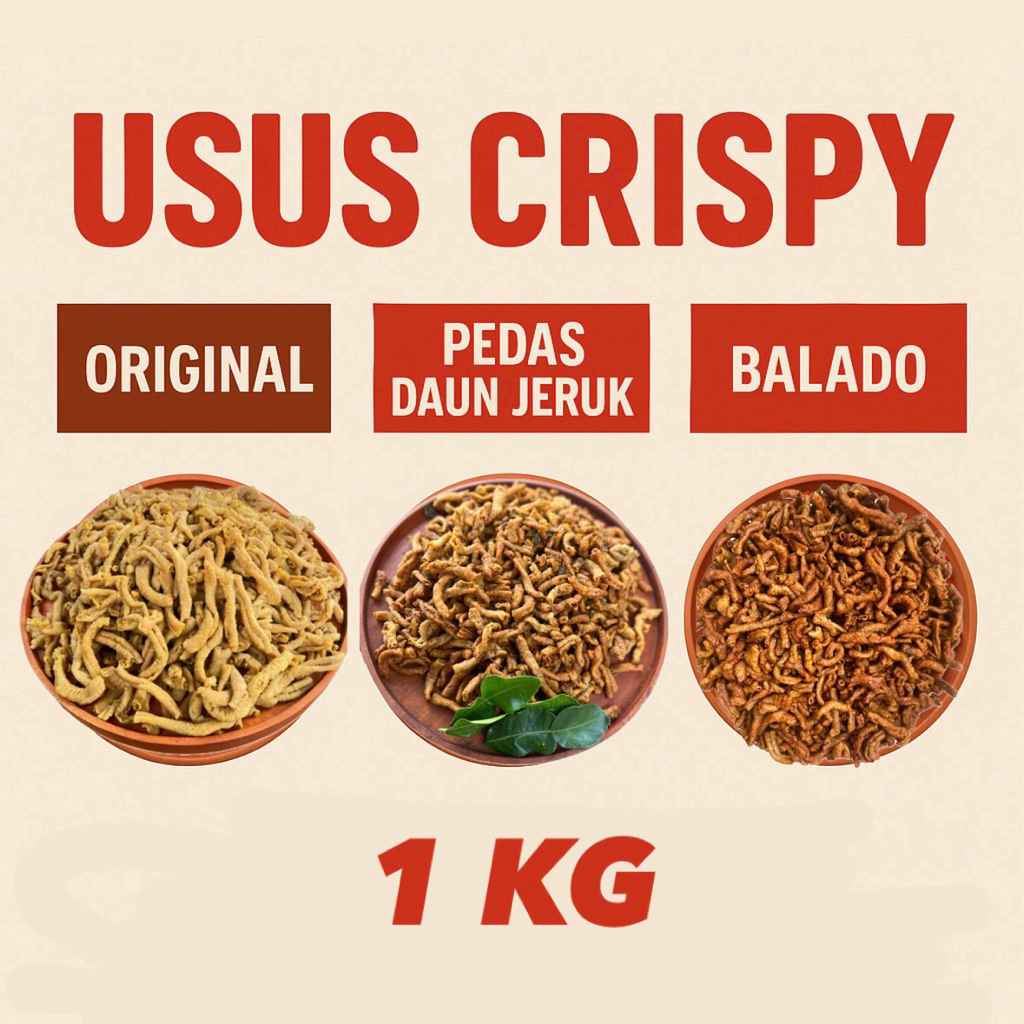 

1kg Keripik Usus Renyah Gurih / Keripik Usus Ayam / Kripik Usus Premium