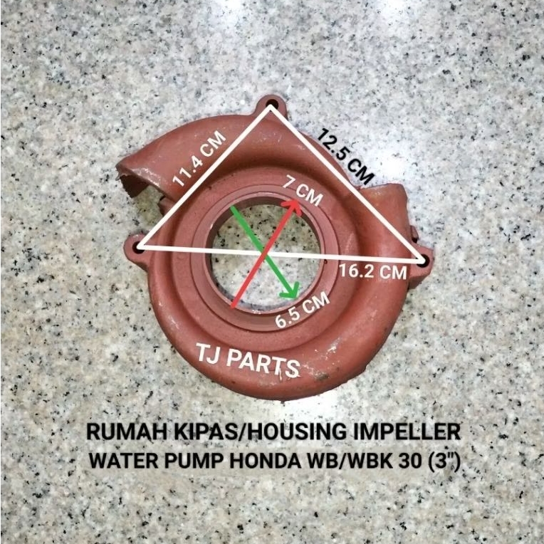 Housing Impeller/Rumah Impeller/Casing Cover/Housing Impeller Mesin Pompa Alkon Honda WB 30/WBK 30 (