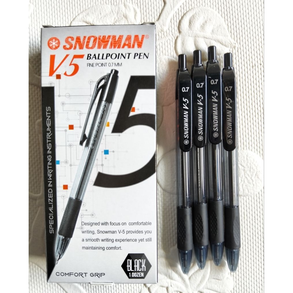 

Ballpoint Pen Snowman V5 – Comfort Grip 0.7 mm (12 pcs)