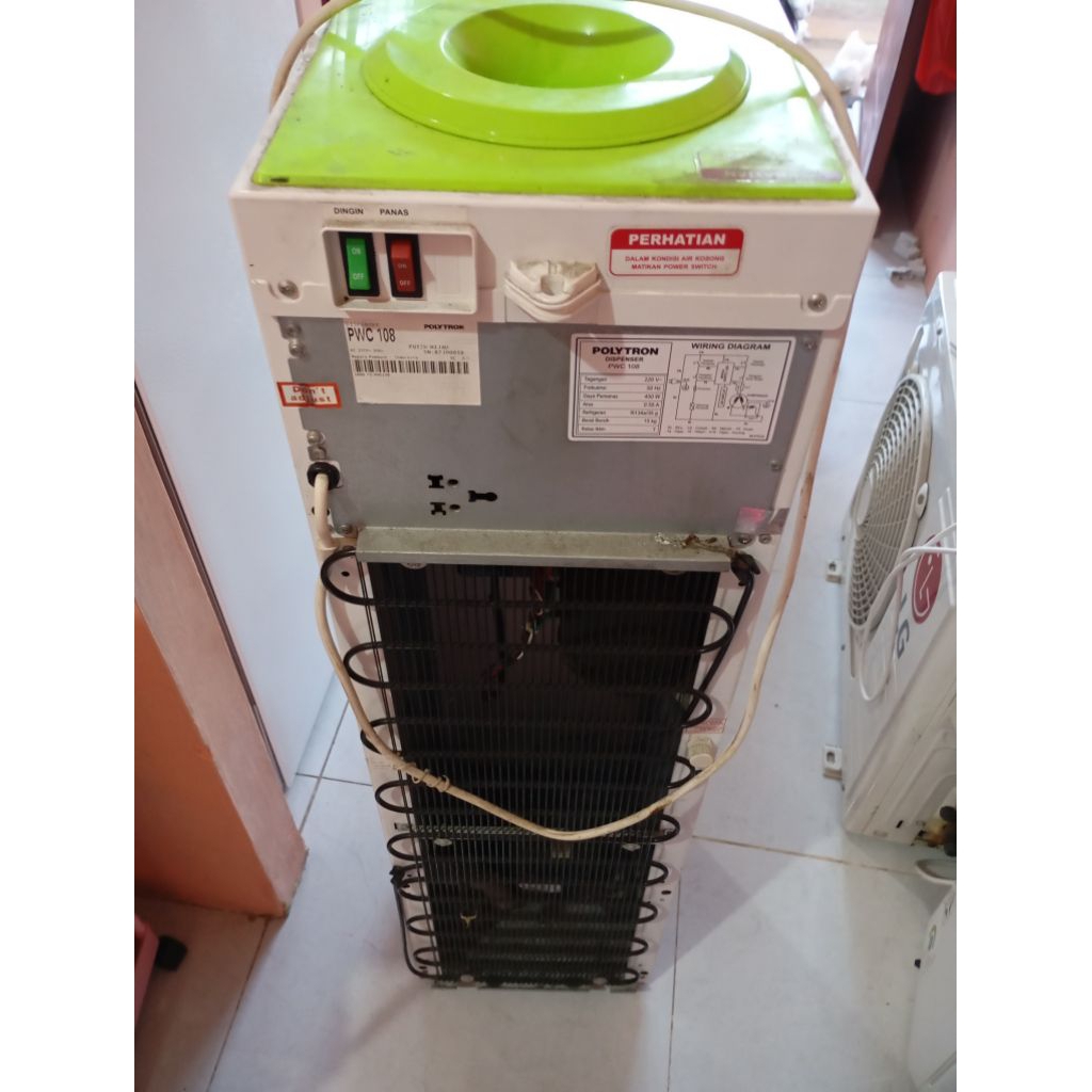 DISPENSER POLYTRON PWC 108 Hot & Cool WATER SECOND SEKEN BEKAS