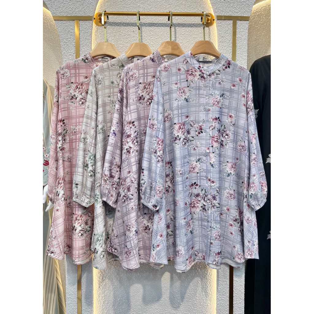 Tunik linen bangkok premium AZ03