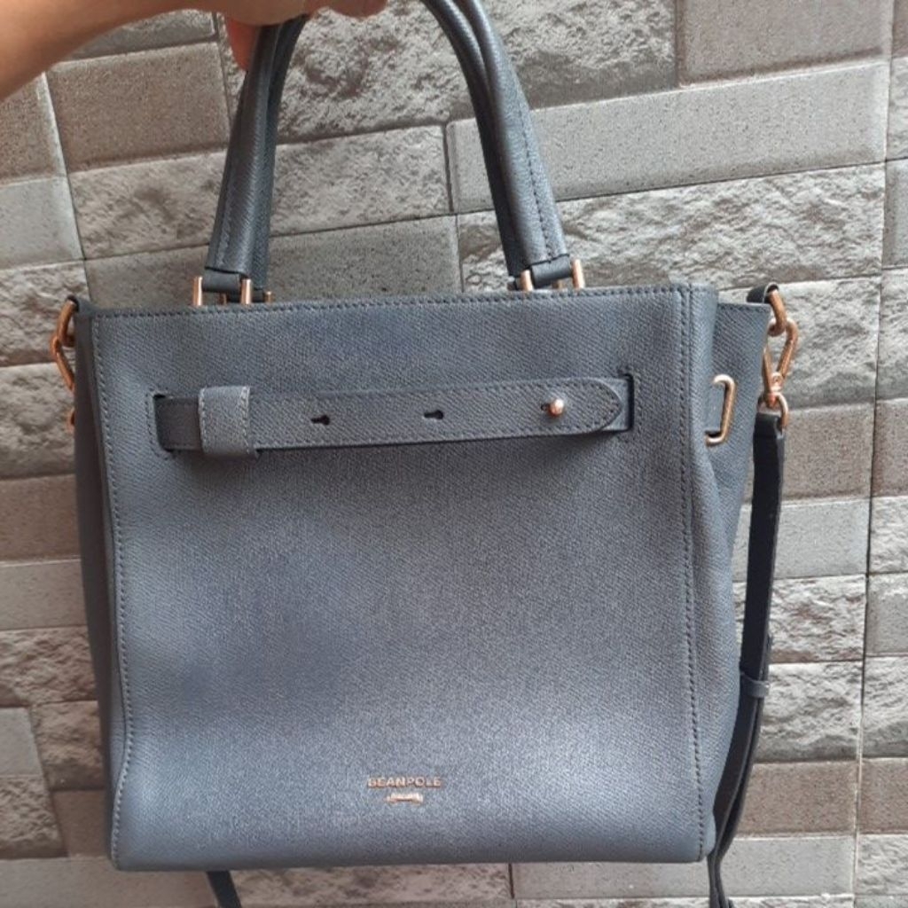 BeanPole Tas Kulit Sapi Asli PL, Kulit Safiano