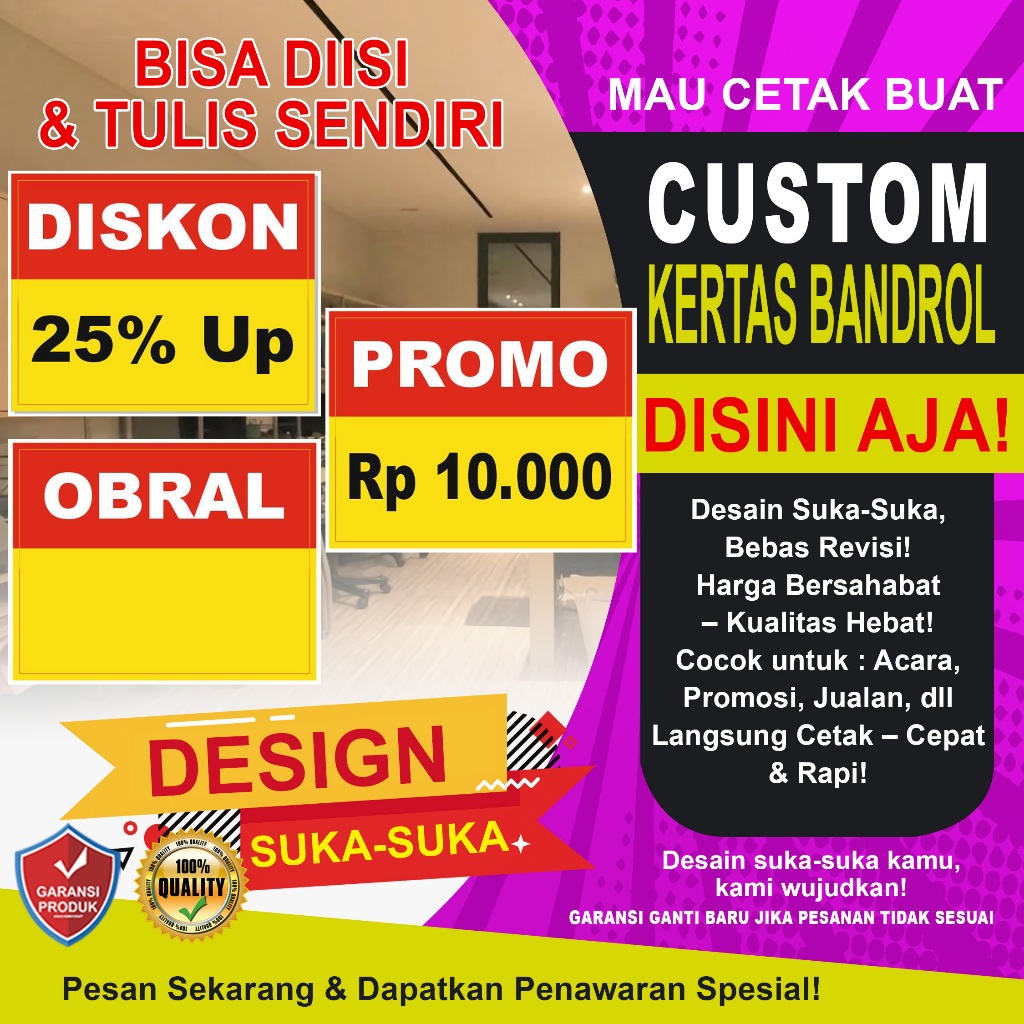 

Kertas Tulisan Harga Bandrol / Name Tag Harga Promo / Kertas Obral Harga Jualan PROSES CEPAT