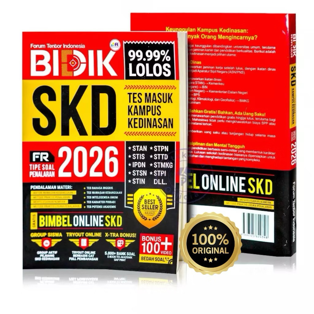 BUKU SKD KEDINASAN BIDIK 99,99% LOLOS SKD KEDINASAN 2026