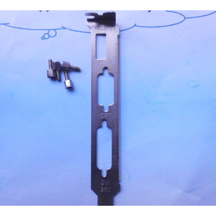 Plat besi - Bracket VGA card 3 lubang 1 slot - HDMI atas - 4 pcs Screw