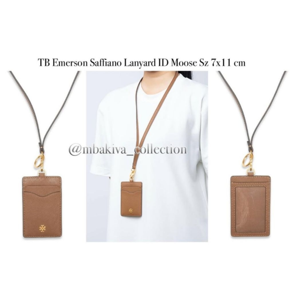 

TB Emerson Saffiano Lanyard ID Moose