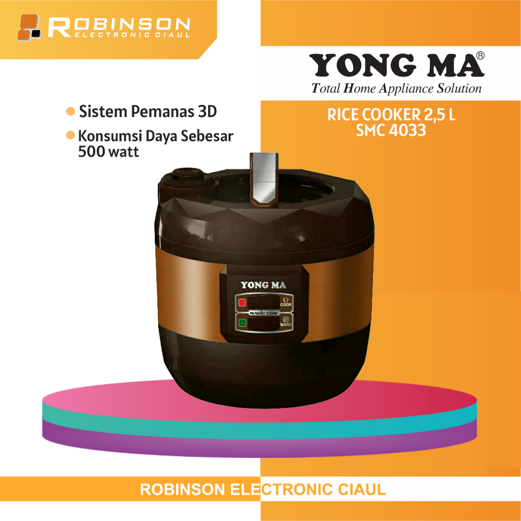 Rice Cooker Yong Ma SMC 4033 Magicom Yong Ma 2,5 Liter