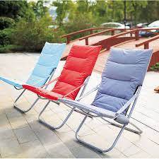 Kursi Lipat Santai Santai Luar Ruangan Bantalan Kursi Pantai