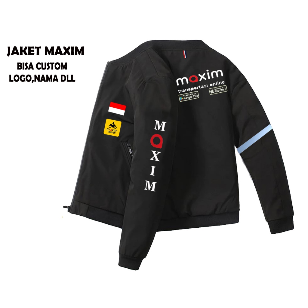 Jaket Pria Maxim | Jaket Driver Ojol Maxim Transportasi Online | Jaket Motor | Jaket Bomber Maxim On