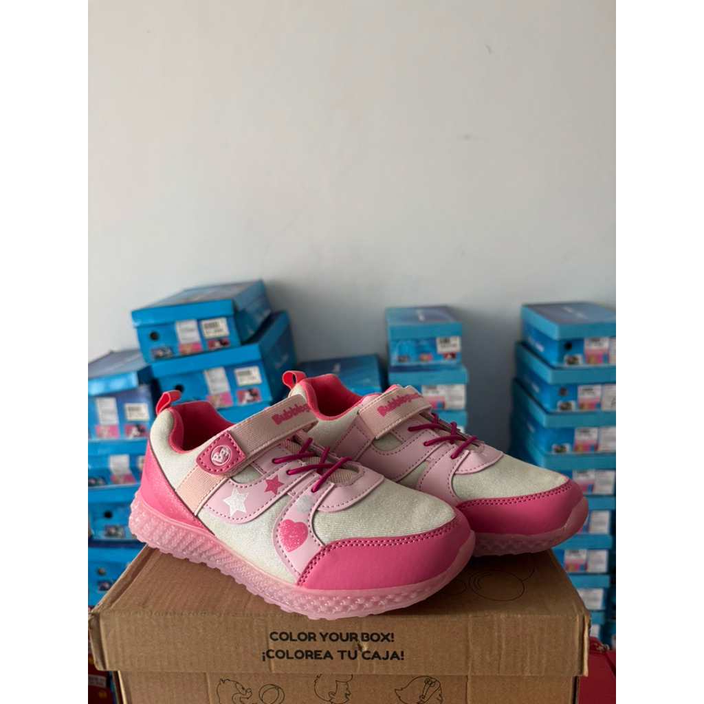 BUBBLE GUMMERS Sepatu Anak LED Love Pink