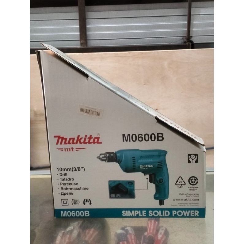 Bor Makita M0600B Bor Listrik 10mm (3/8”) – Mesin Bor Tangan Listrik Original - Bor Listrik 230W