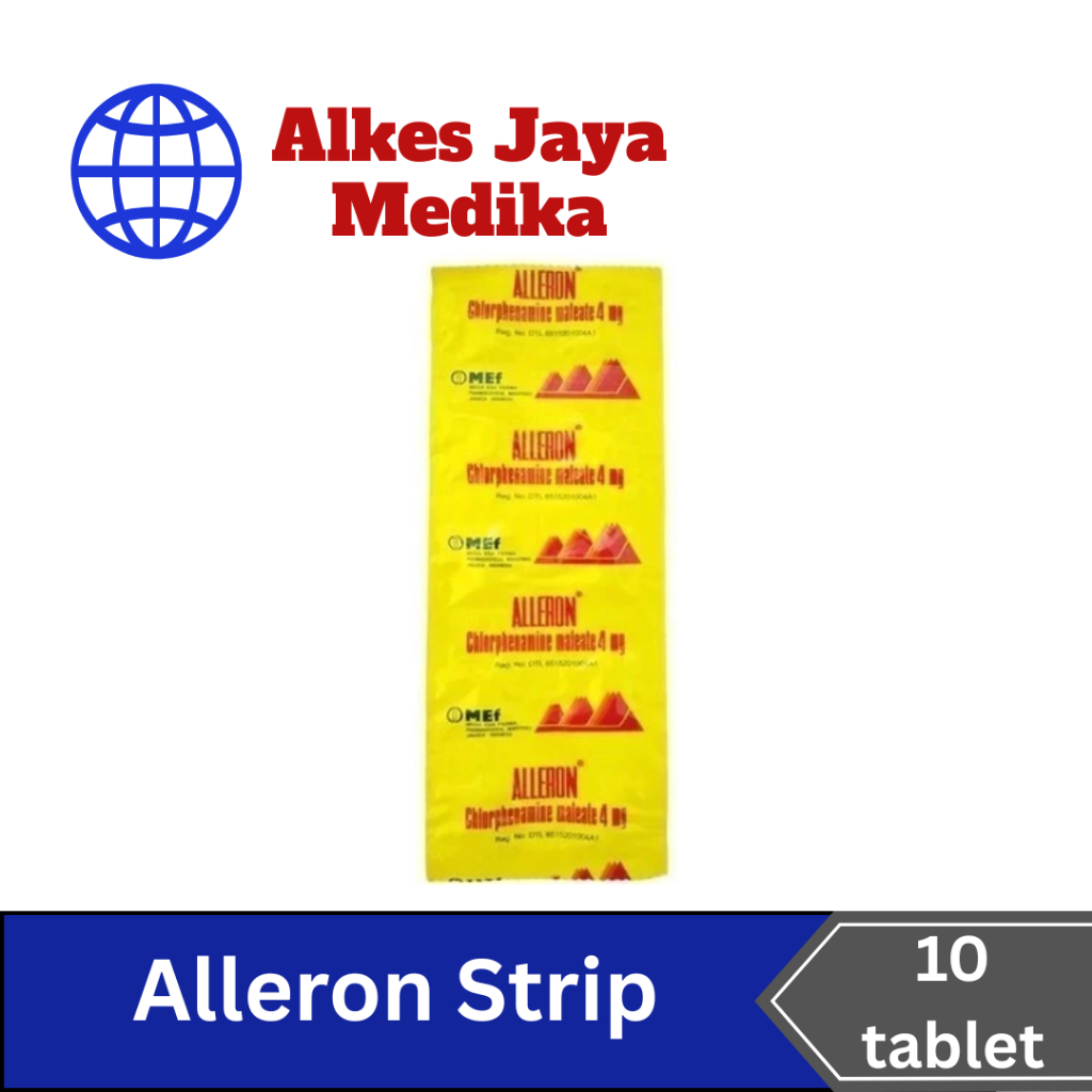 Alleron 4mg Isi 10 Tablet - Obat Gatel Alergi