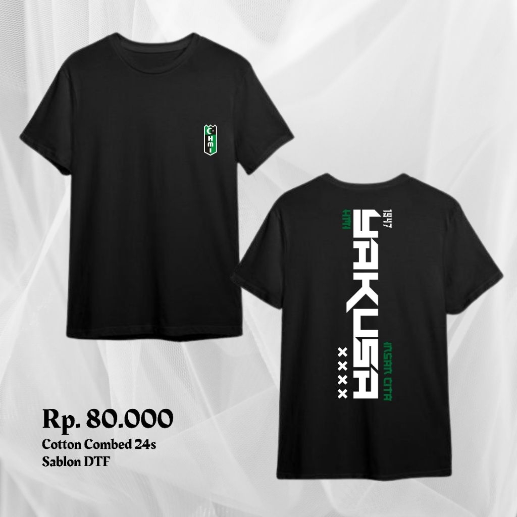 Biblio Kaos Yakusa HMI 1947 Cotton Combed 24s Lengan Pendek