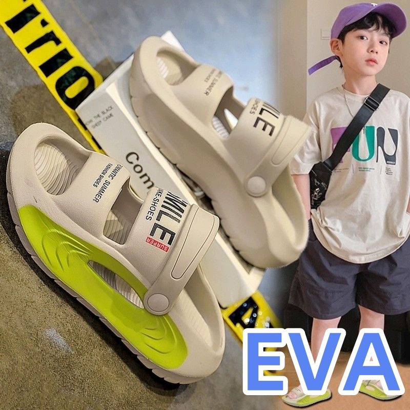 100% impor Sandal anak laki laki 8 tahun EVA sandal Sandal gunung anak laki laki Sandal anti slip