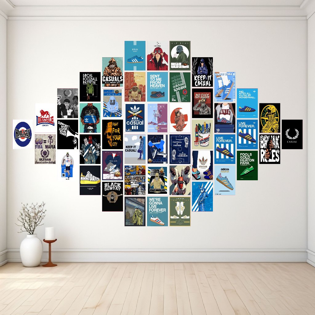 Poster Dinding Aesthetic Bundle Casual Isi 24/48 Poster Poster Dinding Aesthetic Poster Casual