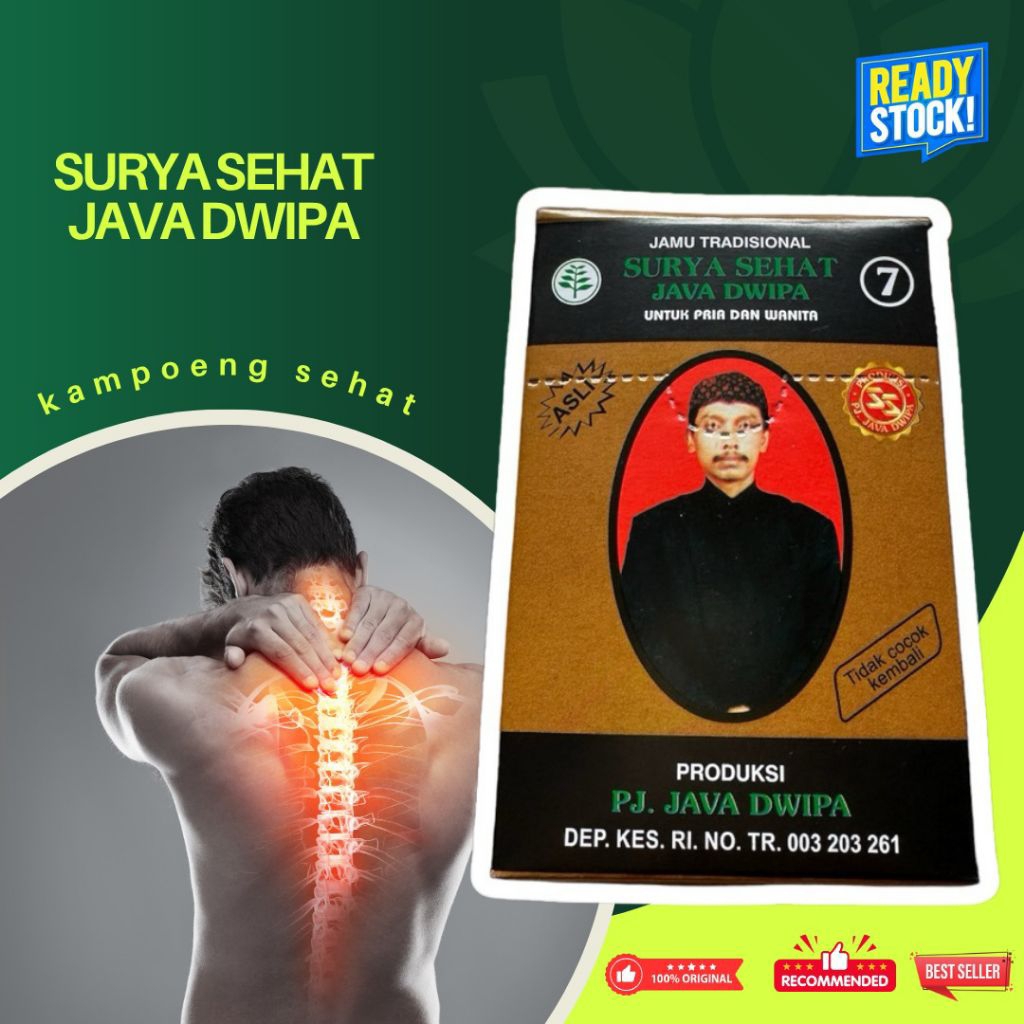 

Serbuk Jamu Surya Sehat Java Dwipa no.7 Original 100% Asli