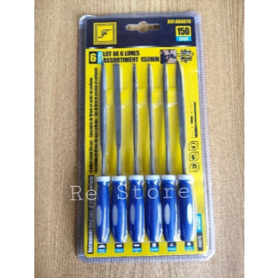 PRODUK TERMURAH kikir set mini 6 pcs Kikir Besi 3mmx150mm mini file set