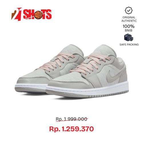 WOMENS AIR JORDAN I LOW SE "IRON ORE" SEPATU SNEAKERS WANITA ORI