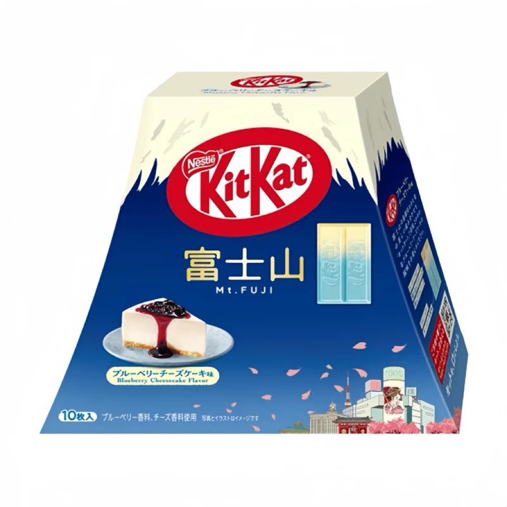 

nestle japan kitkat blueberry chese cake mt fuji 9pcs