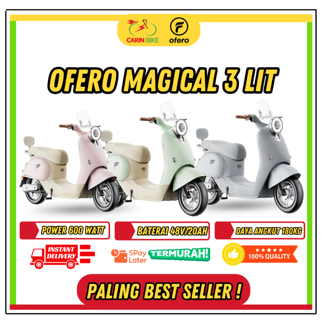 SEPEDA LISTRIK OFERO MAGICAL 3 LIT