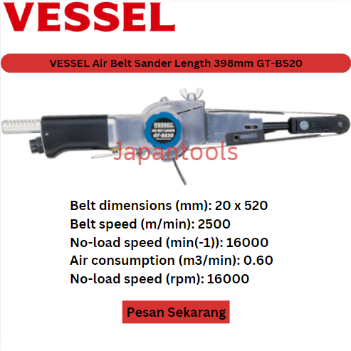 VESSEL Air Belt Sander GT-BS20