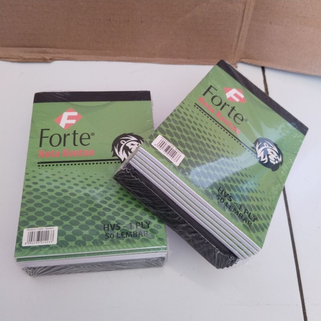 

1 Pak Nota Kontan Kecil 1 Ply Forte