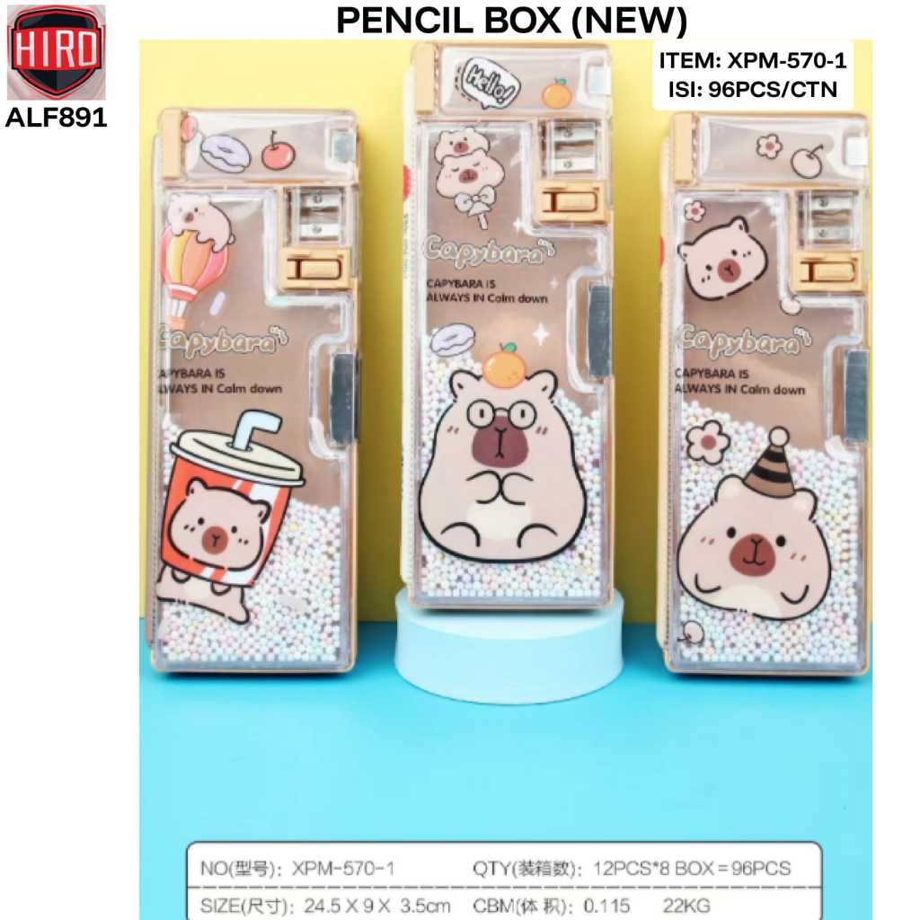 

tempat pensil magnet isi busa sterofoam warna ( astronot / lets go / pony / capybara) ukuran 24.5 x 9 x 3.5 cm