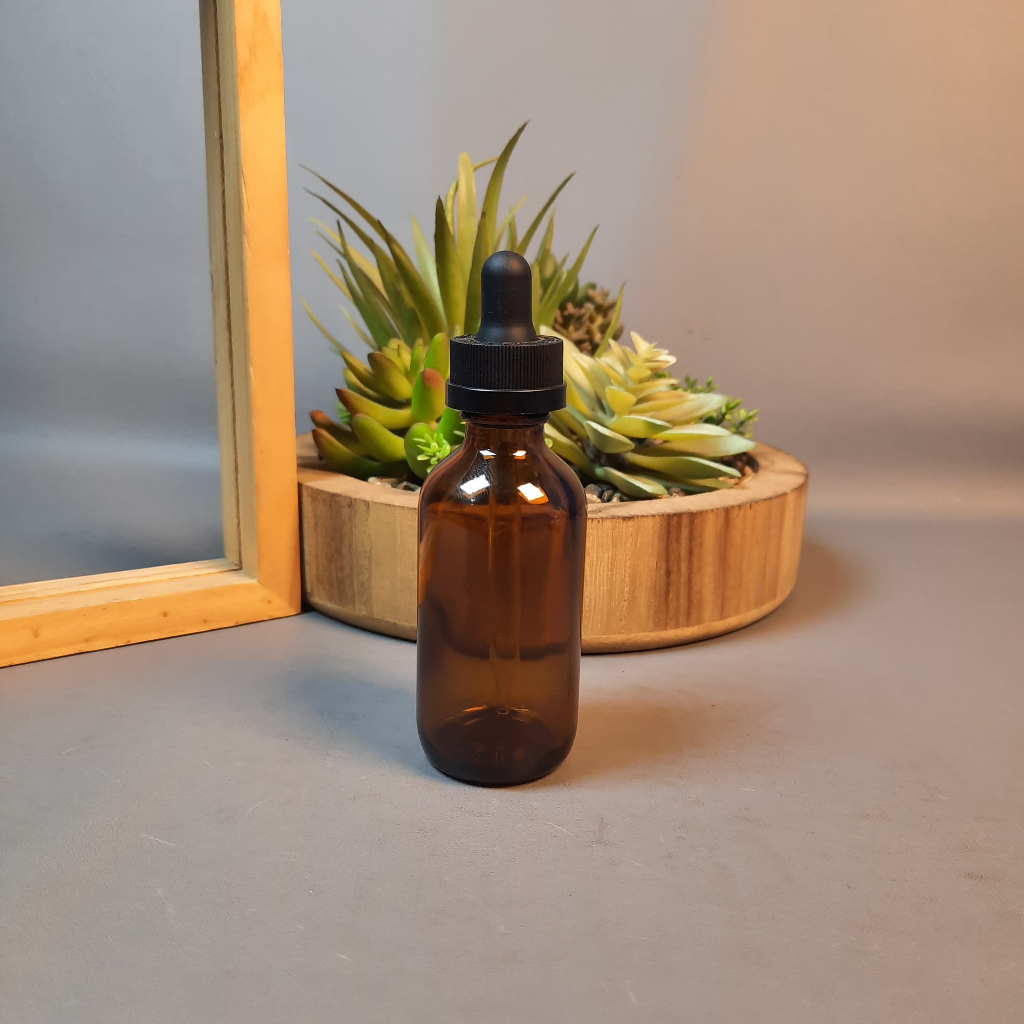 Botol Kaca Pipet 60 ML Amber / Botol Kaca Chilldrop 60 ML / Botol Kaca Serum 60 ML