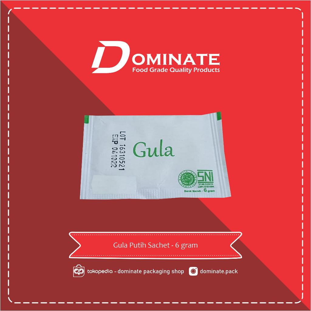 

White Sugar Gula Putih Sachet dan Stick ± 6gr Isi 250 Pcs